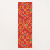 Farbenfrohe Regenbogen-Yoga-Mandala-Muster Yogamatte (Vorderseite)