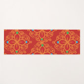 Farbenfrohe Regenbogen-Yoga-Mandala-Muster Yogamatte (Vorderseite (Horizontal))