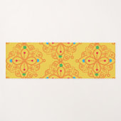 Farbenfrohe Regenbogen-Yoga-Mandala-Muster Yogamatte (Vorderseite (Horizontal))