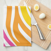 Farbenfrohe Regenbogen Zebra Muster Geschenke Geschirrtuch (Viertel Falte)
