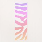 Farbenfrohe Regenbogen Zebra Streifen Yoga Mat Yogamatte (Vorderseite)