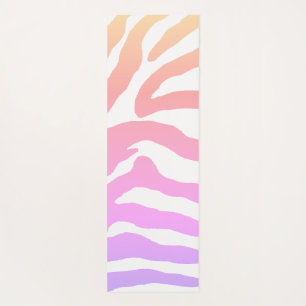 Farbenfrohe Regenbogen Zebra Streifen Yoga Mat Yogamatte