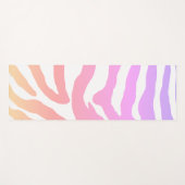 Farbenfrohe Regenbogen Zebra Streifen Yoga Mat Yogamatte (Vorderseite (Horizontal))