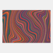 Farbenfrohe Regenbogenabstraktion Geschenkpapier Set (Vorderseite)