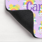 Farbenfrohe Regenbogenästhetik Mousepad (Ecke)