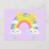 Farbenfrohe Regenbogenästhetik Postkarte (Vorderseite)