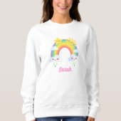Farbenfrohe Regenbogenästhetik Sweatshirt (Vorderseite)