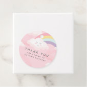 Farbenfrohe Regenbogenbär Geburtstag Geschenkanhänger (Beispiel)