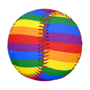 Farbenfrohe Regenbogenbaseball Baseball