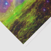 Farbenfrohe Regenbogenbäume magischer Wald Dekoupa Seidenpapier (Ausschnitt)