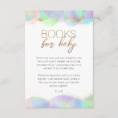 Farbenfrohe Regenbogenbläschen Kinderdusche Buchan Begleitkarte (Vorderseite)