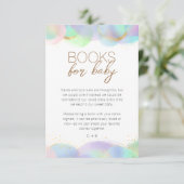 Farbenfrohe Regenbogenbläschen Kinderdusche Buchan Begleitkarte (Stehend Vorderseite)