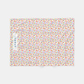 Farbenfrohe Regenbogenblase Personalisiert Fleecedecke (Vorderseite (Horizontal))