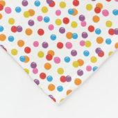 Farbenfrohe Regenbogenblase Personalisiert Fleecedecke (Ecke)