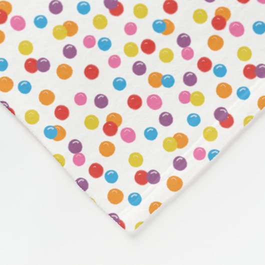 Farbenfrohe Regenbogenblase Personalisiert Fleecedecke (Ecke)