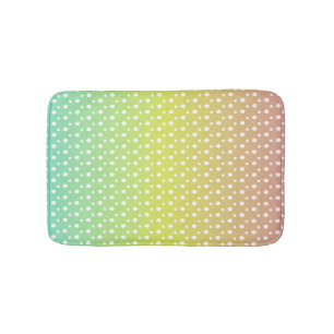 Farbenfrohe Regenbogenblasen Badematte