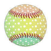 Farbenfrohe Regenbogenblasen Baseball (Rückseite)