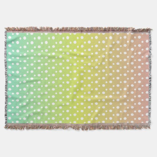 Farbenfrohe Regenbogenblasen Decke (Vorderseite)