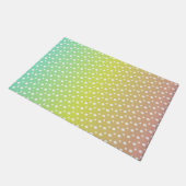 Farbenfrohe Regenbogenblasen Fußmatte (Schrägansicht)
