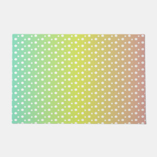 Farbenfrohe Regenbogenblasen Fußmatte