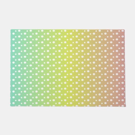 Farbenfrohe Regenbogenblasen Fußmatte (Vorderseite)