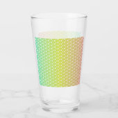 Farbenfrohe Regenbogenblasen Glas (Rückseite)