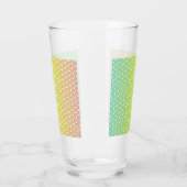 Farbenfrohe Regenbogenblasen Glas (Links)