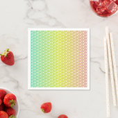 Farbenfrohe Regenbogenblasen Serviette (Beispiel)