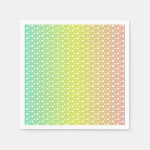 Farbenfrohe Regenbogenblasen Serviette