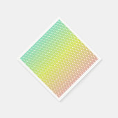 Farbenfrohe Regenbogenblasen Serviette (Ecke)