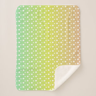Farbenfrohe Regenbogenblasen Sherpadecke