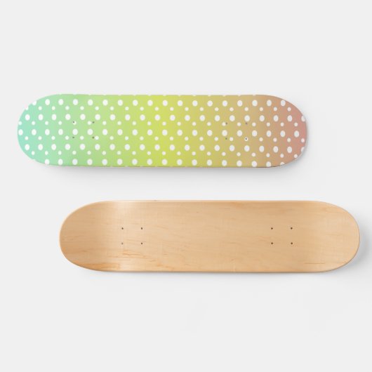 Farbenfrohe Regenbogenblasen Skateboard (Horizontal)