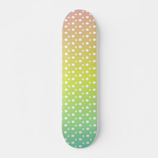 Farbenfrohe Regenbogenblasen Skateboard (Vorne)