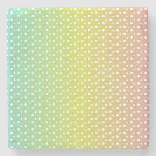 Farbenfrohe Regenbogenblasen Steinuntersetzer (Vorderseite)