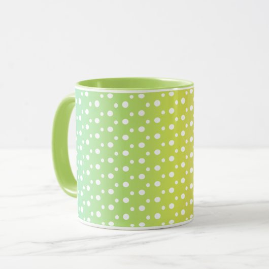 Farbenfrohe Regenbogenblasen Tasse (Vorderseite Links)