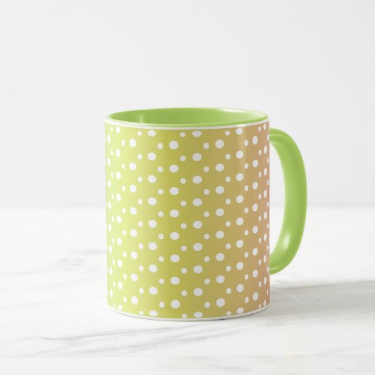 Farbenfrohe Regenbogenblasen Tasse (VorderseiteRechts)