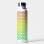 Farbenfrohe Regenbogenblasen Trinkflasche (Links)