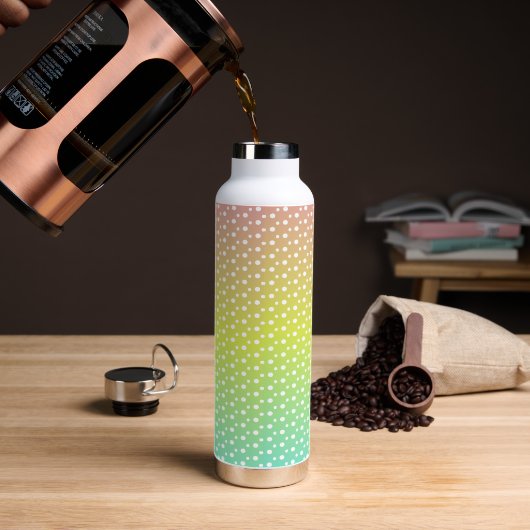 Farbenfrohe Regenbogenblasen Trinkflasche (Kaffee)