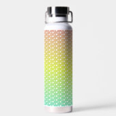 Farbenfrohe Regenbogenblasen Trinkflasche (Rückseite)
