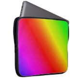 Farbenfrohe Regenbogenblende Diagonal Laptopschutzhülle (Vorne Rechts)