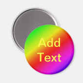 Farbenfrohe Regenbogenblende Diagonal Magnet (Vorderseite/Rückseite)