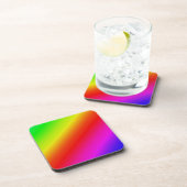 Farbenfrohe Regenbogenblende Diagonal Untersetzer (Rechte Seite)