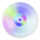 Farbenfrohe Regenbogenblende Gute Augen strahlend Keramikknauf (Vorderseite)