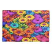 Farbenfrohe Regenbogenblume #22 - Pillowcase Kissenbezug (Rückseite-Links)