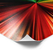 Farbenfrohe Regenbogenbrille Abstraktes Design für Fotodruck (Ecke)