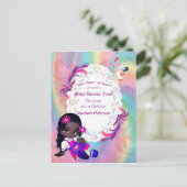 Farbenfrohe Regenbogenbrillen Kinderdusche Babydus Postkarte (Stehend Vorderseite)