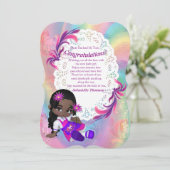 Farbenfrohe Regenbogenbrillen Kinderdusche Glückwu Einladung (Stehend Vorderseite)