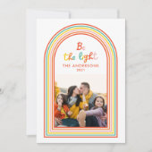 Farbenfrohe Regenbogenbrücke 1 Foto Weihnachten (Vorderseite)