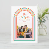 Farbenfrohe Regenbogenbrücke 1 Foto Weihnachten (Stehend Vorderseite)