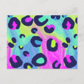 Farbenfrohe Regenbogendrucke Postkarte (Vorderseite)